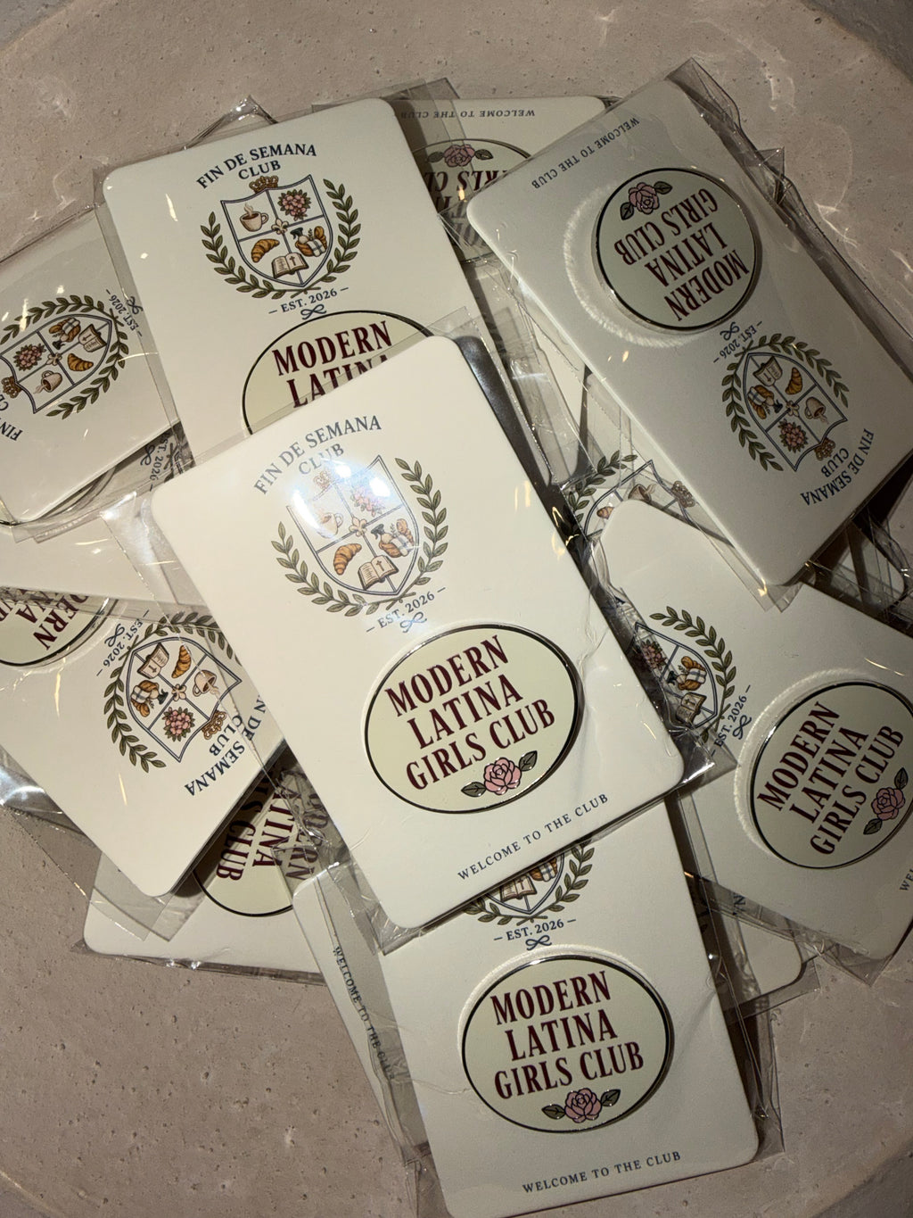 Modern Latina girls club pin