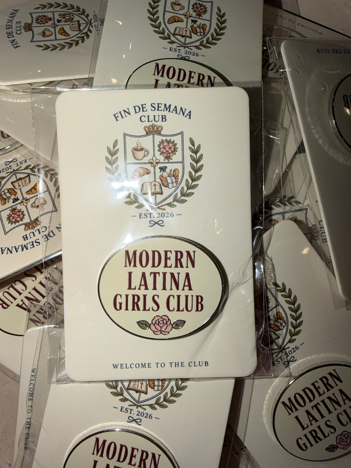 Modern Latina girls club pin
