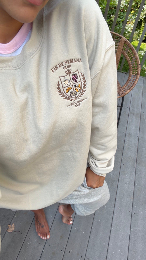 Fin de Semana club crewneck - Pre order ships 2nd week of October