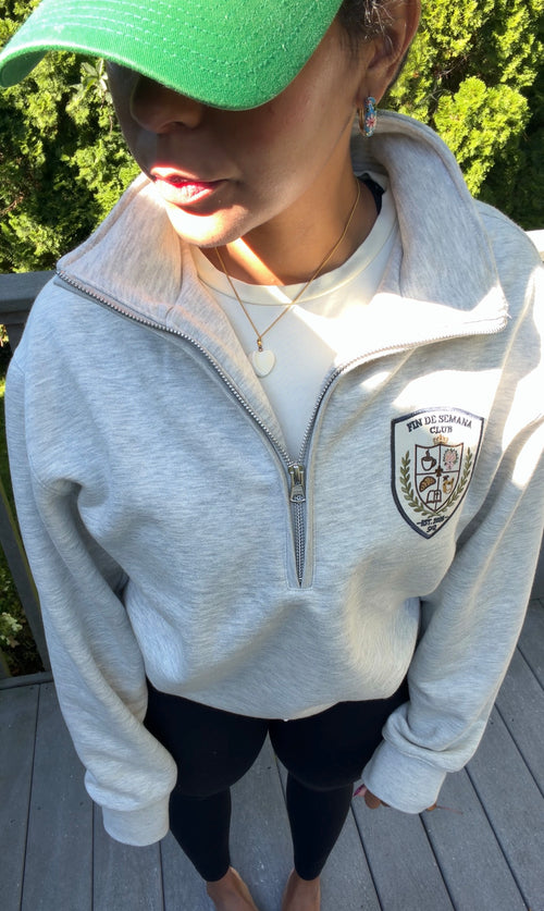Fin de Semana club half zip - pre order ships first week of OCT