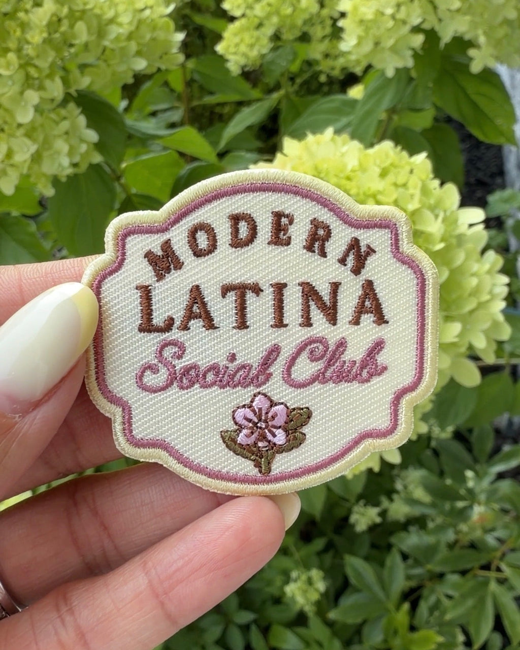 Mini Modern Latina social club patch